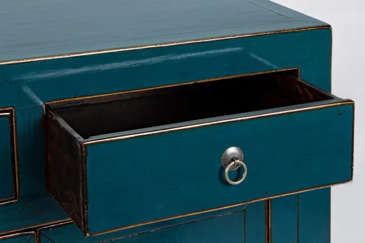 Credenze>Bizzotto CREDENZA IN LEGNO BLU- JINAN