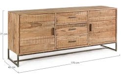 Credenze>Bizzotto CREDENZA IN LEGNO L - ELMER