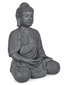 Oggettistica>Bizzotto DECORAZ PATTAYA BUDDHA SEDUTO ANTRAC H71