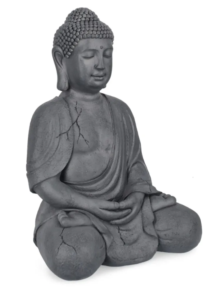 Oggettistica>Bizzotto DECORAZ PATTAYA BUDDHA SEDUTO ANTRAC H71