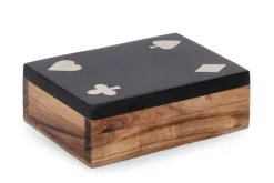 Oggettistica>Bizzotto DECORAZIONE CARTE FORTUNE NERO 11,3X8,3