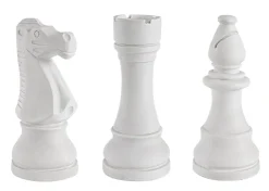 Oggettistica>Bizzotto DECORAZIONE CHESS 3FIGURE BIANCO ASS3