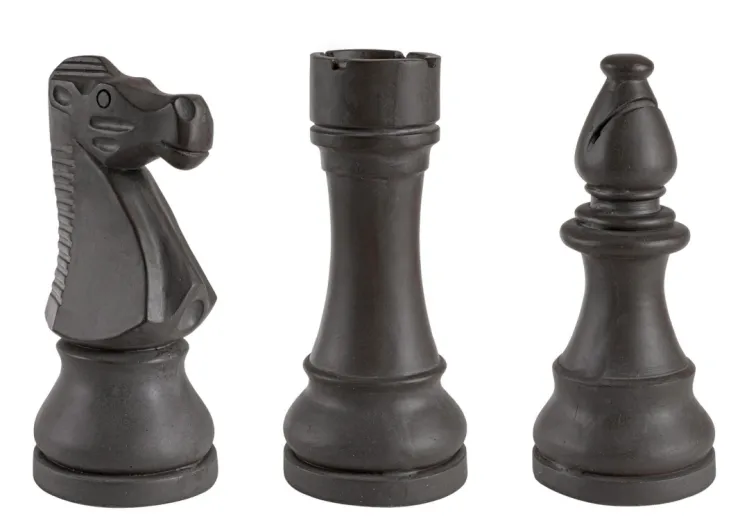 Oggettistica>Bizzotto DECORAZIONE CHESS 3FIGURE ANTRACITE ASS3