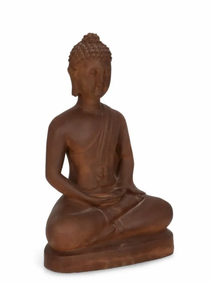 Oggettistica>Bizzotto DECORAZIONE MEILI BUDDHA SEDUT RUSTY H49