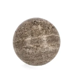 Oggettistica>Bizzotto DECORAZIONE TIKAR SFERA MARMO MARRONE D7