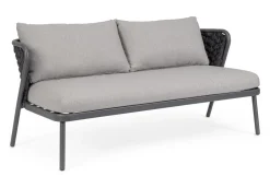 Divani>Bizzotto DIVANO 2 POSTI ANTRACITE QS22/GRAPHITE - HARLOW