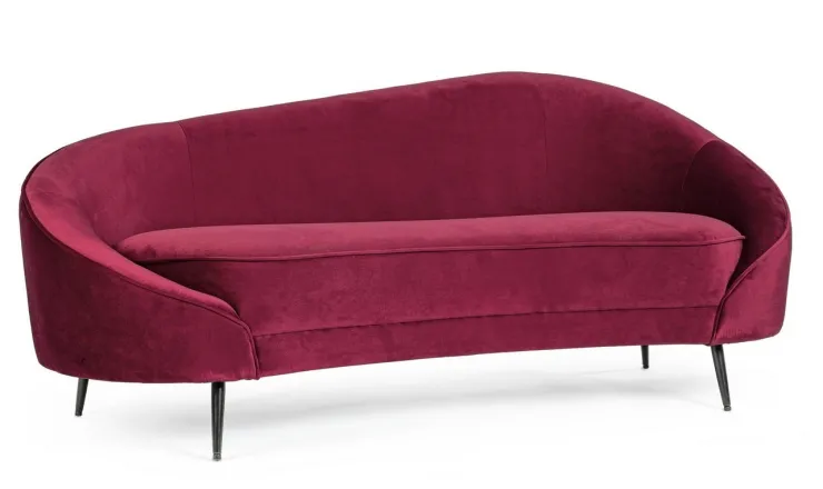 Divani>Bizzotto DIVANO IN VELLUTO COLOR WINE - SERAPHIN