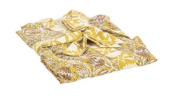 Accessori In Tessuto>Bizzotto KIMONO CHAMBERY OCRA C-FIORE ROSSO