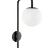 Lampade Da Parete>Bizzotto LAMPADA APPLIQUE DELPHINE TO NERO H50