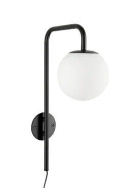 Lampade Da Parete>Bizzotto LAMPADA APPLIQUE DELPHINE TO NERO H50