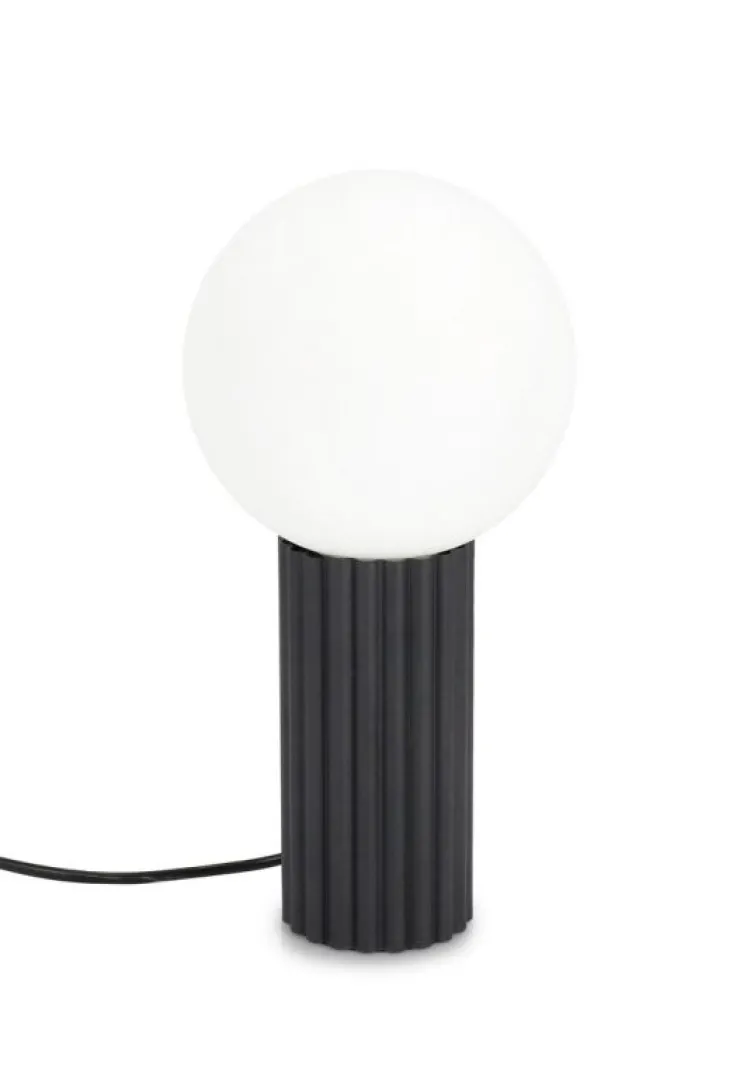Lampade Da Tavolo>Bizzotto LAMPADA TAV. DELPHINE TONDO NERO H30