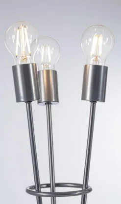 Lampade Da Tavolo>Bizzotto LAMPADA TAV. FIACCOLA 3LUCI ARGENTO H45