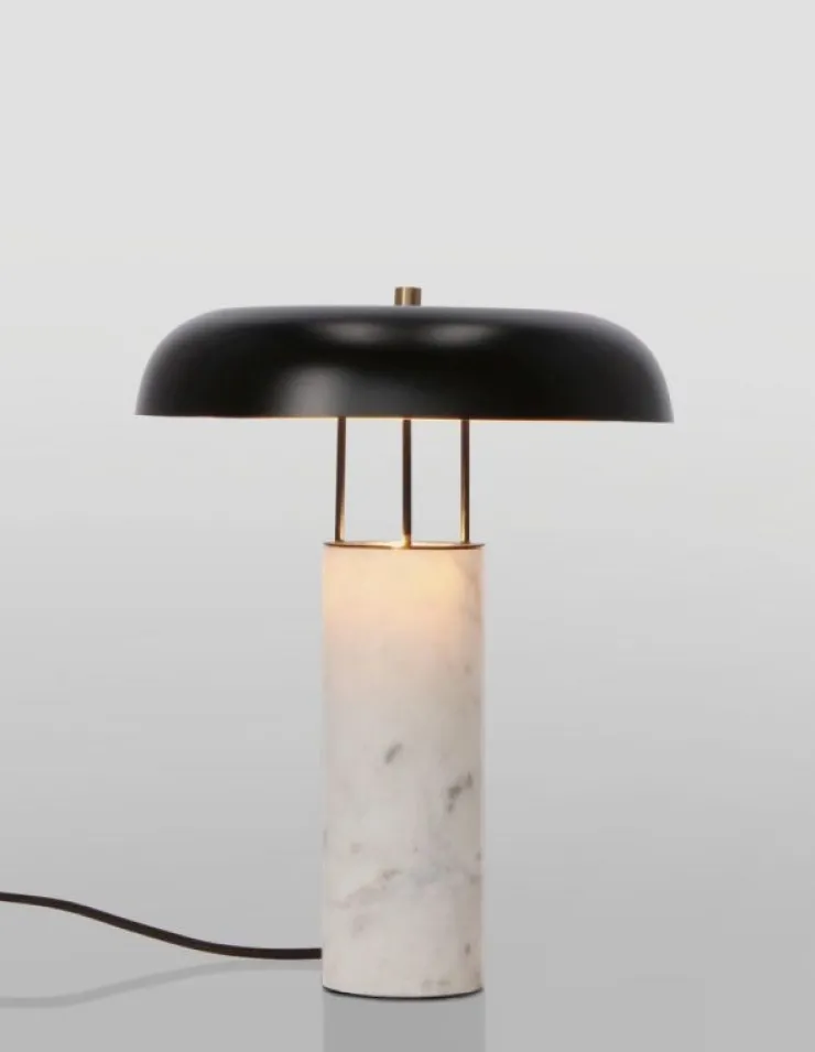 Lampade Da Tavolo>Bizzotto LAMPADA TAV. KAITHAL MARMORIZZ BIANC H33