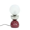 Lampade Da Tavolo>Bizzotto LAMPADA TAV. MALTON ARGENTO ROSSO H34
