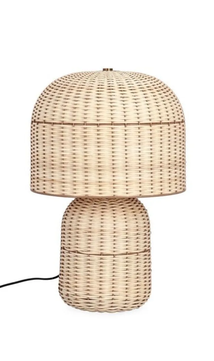 Lampade Da Tavolo>Bizzotto LAMPADA TAV. SIKKIM RATTAN H61