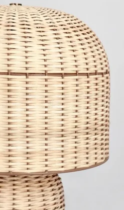 Lampade Da Tavolo>Bizzotto LAMPADA TAV. SIKKIM RATTAN H61