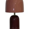 Lampade Da Tavolo>Bizzotto LAMPADA TAV. SILMU ARANCIO BORDEAUX H33