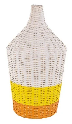 Lampade Da Tavolo>Bizzotto LAMPADA TAV. SUN RATTAN GIALLO-ARANCIO
