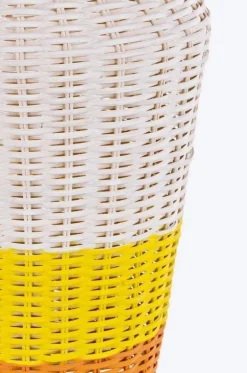 Lampade Da Tavolo>Bizzotto LAMPADA TAV. SUN RATTAN GIALLO-ARANCIO