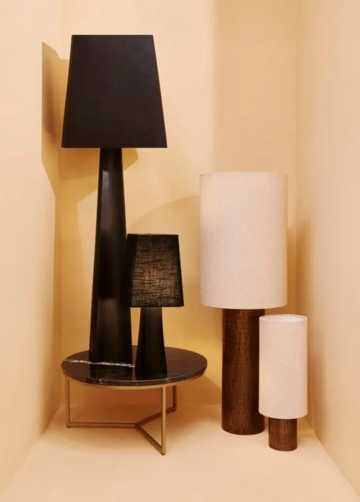 Lampade Da Tavolo>Bizzotto LAMPADA TAV. TRIPURA NERO H61