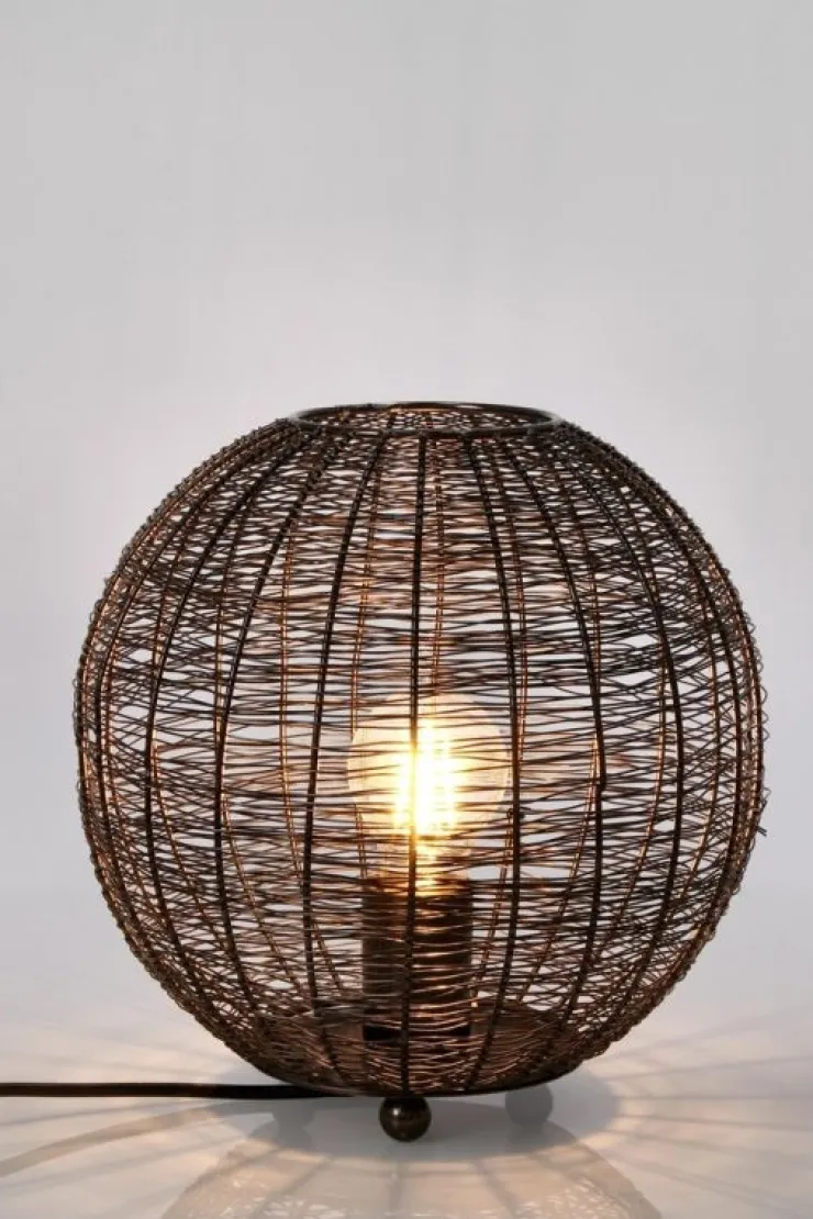 Lampade Da Tavolo>Bizzotto LAMPADA TAVOLO INAY TONDO NERO D26