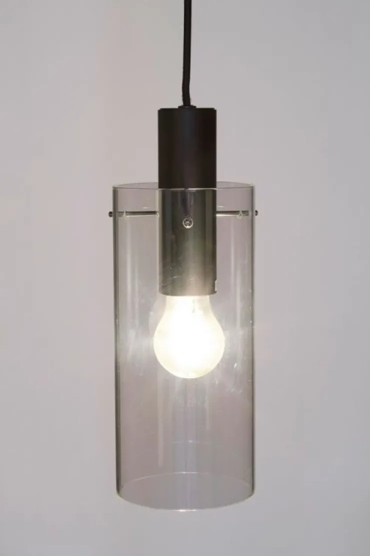 Lampadari>Bizzotto LAMPADARIO 1LUCE AGLOW TRASP-NERO