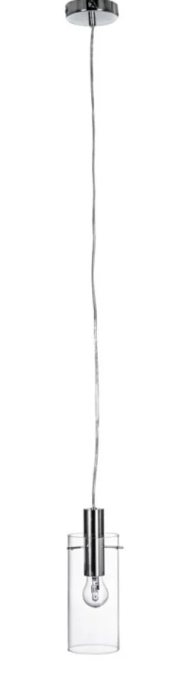 Lampadari>Bizzotto LAMPADARIO 1LUCE AGLOW TRASP-ARGENTO