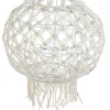 Lanterne>Bizzotto LANTERNA MACRAME BIANCO H38