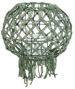Lanterne>Bizzotto LANTERNA MACRAME VERDE H38