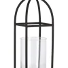 Lanterne>Bizzotto LANTERNA SIWAN 1M NERO TRASP H48