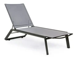 Lettini, Sdraio E Chaise Longue>Bizzotto LETTINO CON RUOTE IN ALLUMINIO ANTRACITE GK52 - CRUISE