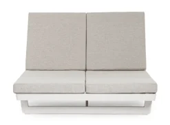 Lettini, Sdraio E Chaise Longue>Bizzotto LETTINO DOPPIO IN ALLUMINIO BIANCO WG20 - INFINITY