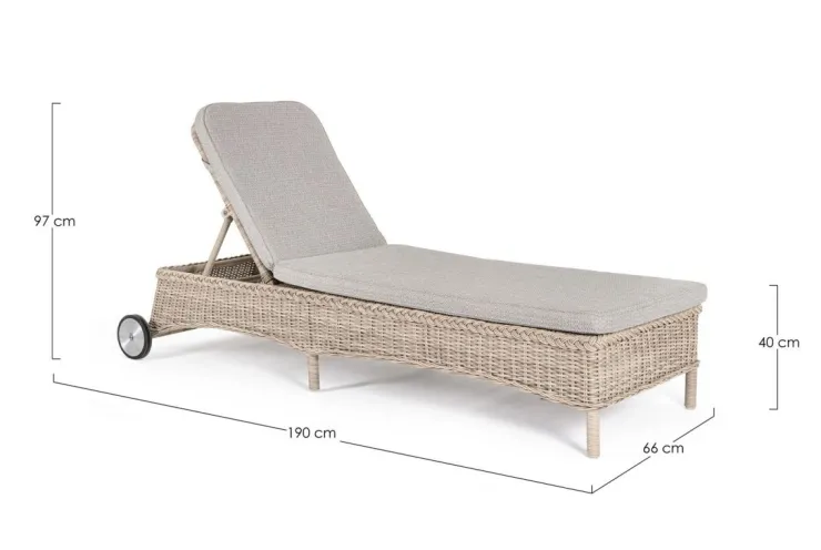 Lettini, Sdraio E Chaise Longue>Bizzotto LETTINO IN ALLUMINIO - JUPITER