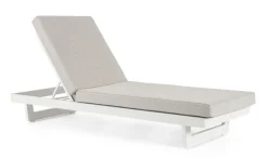 Lettini, Sdraio E Chaise Longue>Bizzotto LETTINO IN ALLUMINIO BIANCO WG20 - INFINITY