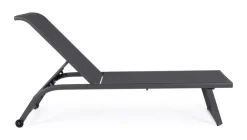 Lettini, Sdraio E Chaise Longue>Bizzotto LETTINO IN ALLUMINIO CON RUOTE ANTRACITE - TAYLOR