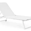 Lettini, Sdraio E Chaise Longue>Bizzotto LETTINO IN ALLUMINIO CON RUOTE BIANCO - TAYLOR
