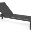 Lettini, Sdraio E Chaise Longue>Bizzotto LETTINO IN ALLUMINIO CON RUOTE ANTRACITE YK13 - SKIPPER NEW