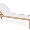 Lettini, Sdraio E Chaise Longue>Bizzotto LETTINO SKIPPER NEW C-RUOTE NAT/BIANCO
