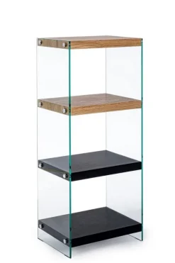 Librerie>Bizzotto LIBRERIA 4 PIANI NERA - LINE WOOD