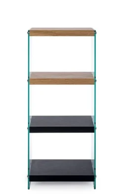 Librerie>Bizzotto LIBRERIA 4 PIANI NERA - LINE WOOD