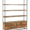 Librerie>Bizzotto LIBRERIA IN LEGNO 4 CASSETTI - ELMER