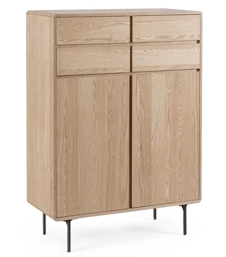 Credenze>Bizzotto MOBILE ALTO IN LEGNO NATURALE - WIDALD