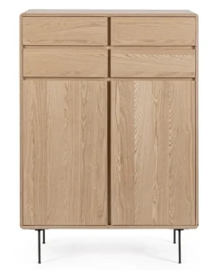 Credenze>Bizzotto MOBILE ALTO IN LEGNO NATURALE - WIDALD