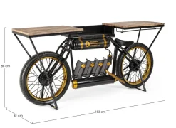 Carrelli Ed Espositori>Bizzotto MOBILE BAR IN ACCIAIO - MOTO EPIC