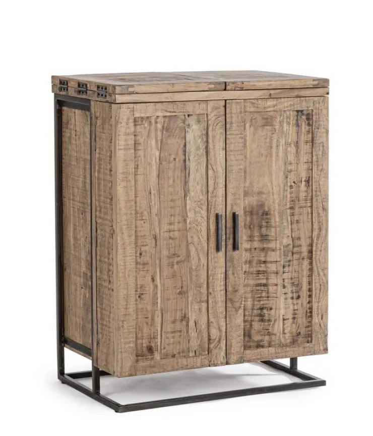 Mobili Bar E Cantinette|Mobili Contenitori>Bizzotto MOBILE BAR IN LEGNO - ELMER