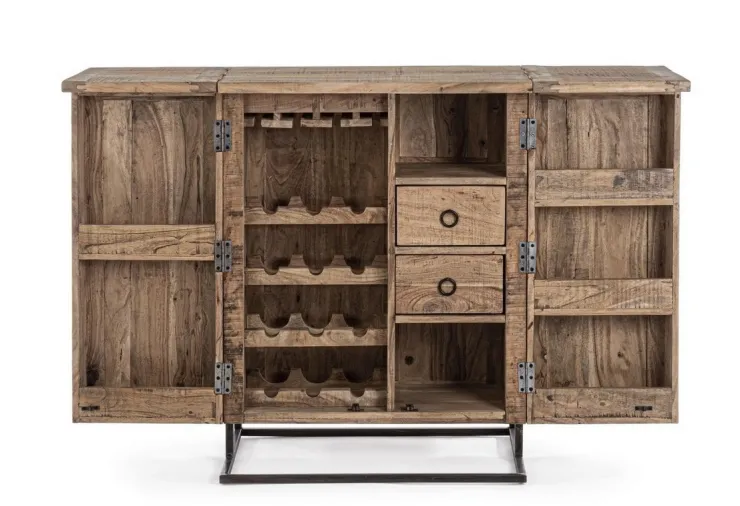 Mobili Bar E Cantinette|Mobili Contenitori>Bizzotto MOBILE BAR IN LEGNO - ELMER