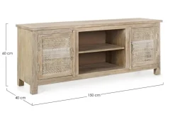 Porta Tv E Mobili Bassi>Bizzotto MOBILE BASSO IN LEGNO - MAYRA