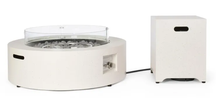 Carrelli E Bauli>Bizzotto MOBILE CONTENIT BOMBOLA WOLKE BEIG 41X41