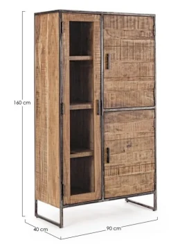 Vetrine>Bizzotto MOBILE IN LEGNO 3 ANTE - ELMER