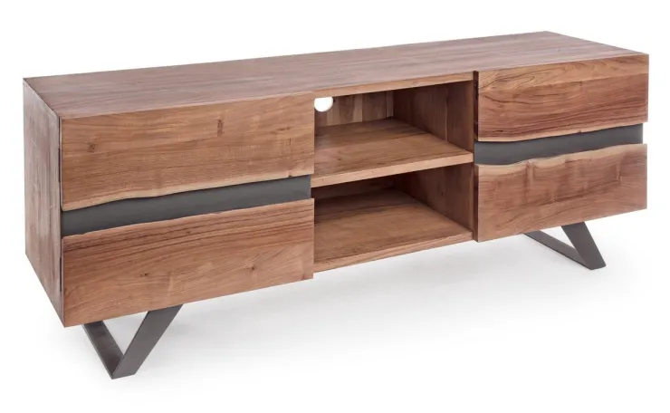 Porta Tv E Mobili Bassi>Bizzotto MOBILE IN LEGNO - ARON